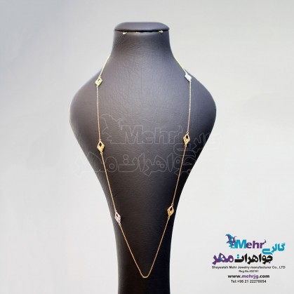 Gold Necklace on clothes - lace design-MM0515